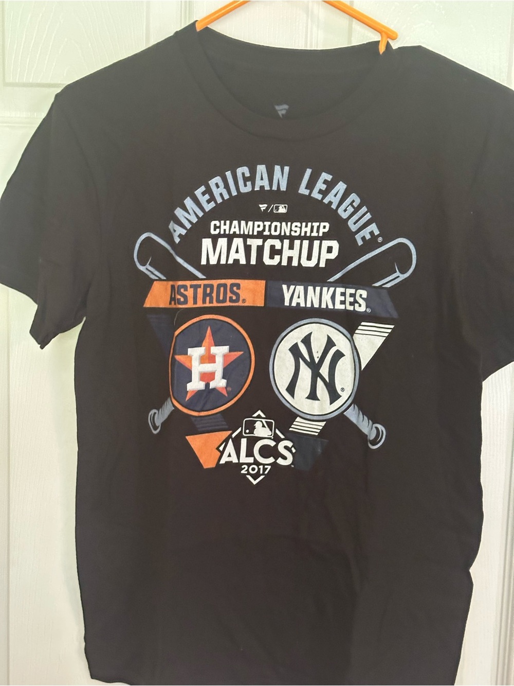 American League Matchup Astros vs Yankees 2017 ALCS T-Shirt - Black